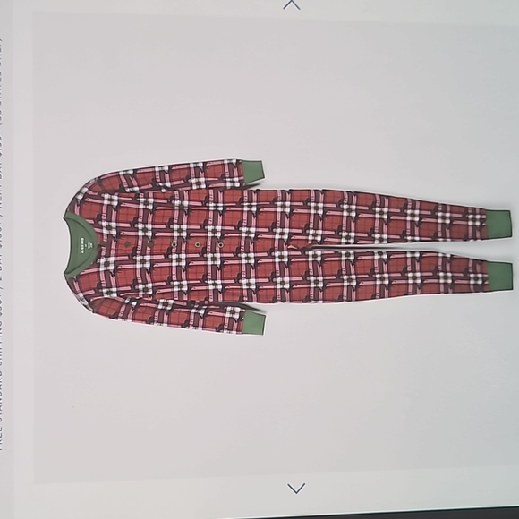 🎄🎄HOLIDAY MOOSE ON PLAID ADULT UNION SUIT🎄🎄 - Picture 3 of 12